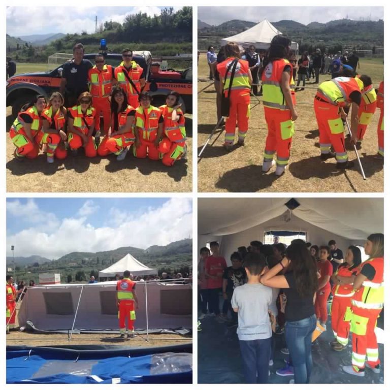 Esercitazione Di Protezione Civile A Villafranca Tirrena - Anpas Sicilia